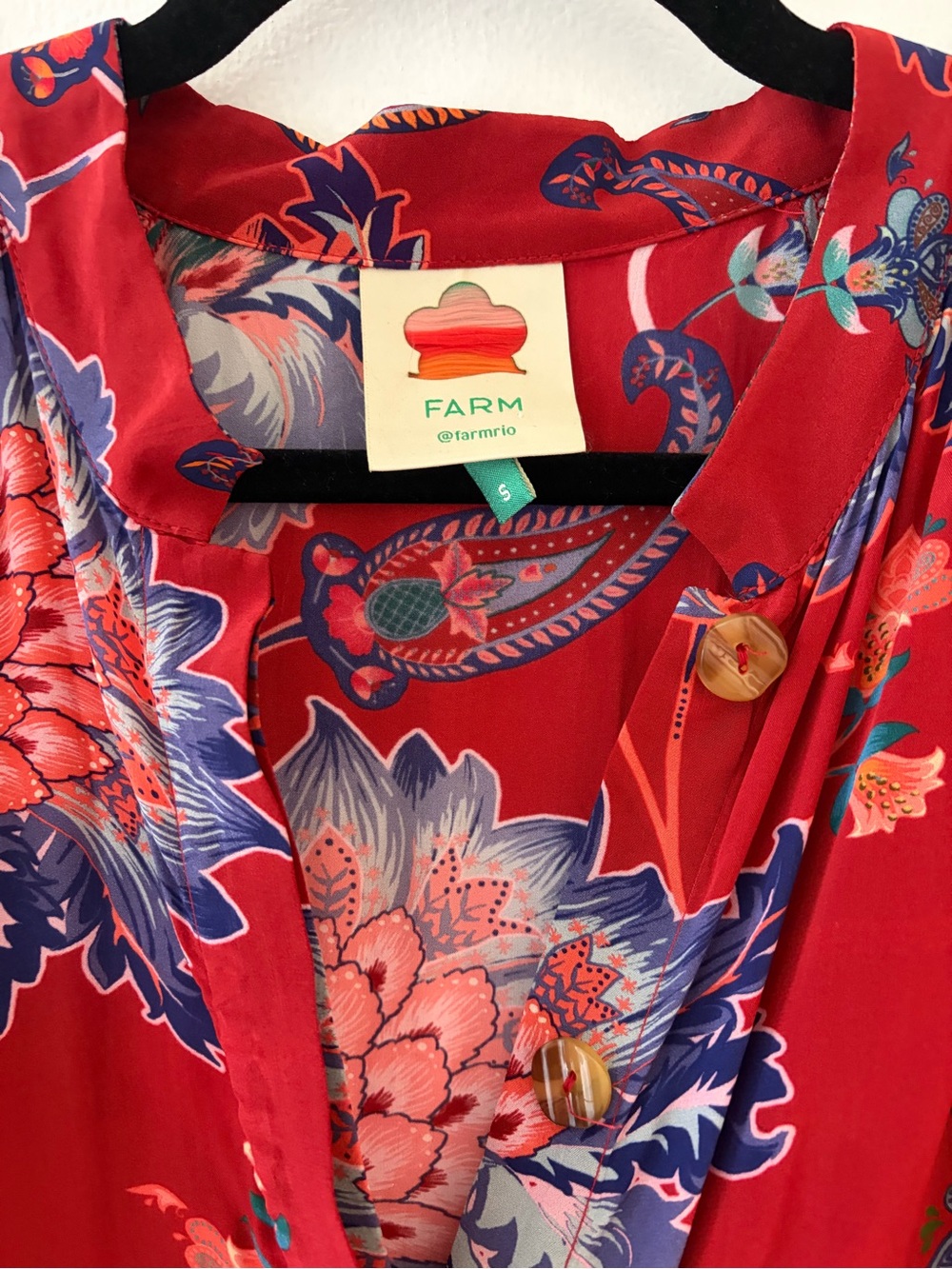 FARM Rio Red Floral Maxi Dress - Picture 3 of 5